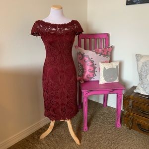 Tadashi Shoji Corded Cap Sleeve Dress